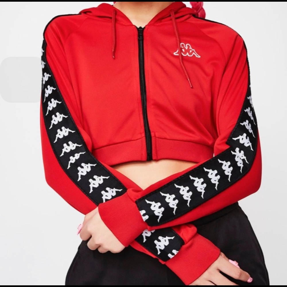 Cropped Kappa zip-up jacket